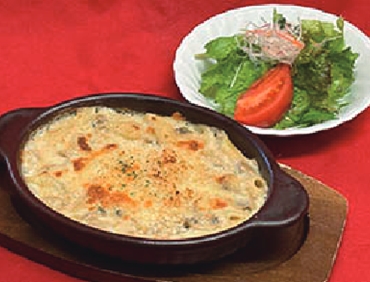 信玄鶏とペンネのグラタン