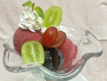 ぶどうのアイス